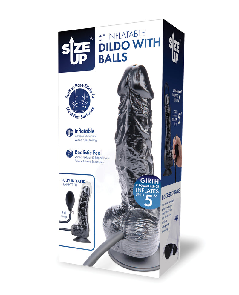 Afbeelding laden in Galerijviewer, Opblaasbare dildo met balpomp, realistische uitzetbare zuigbasis
