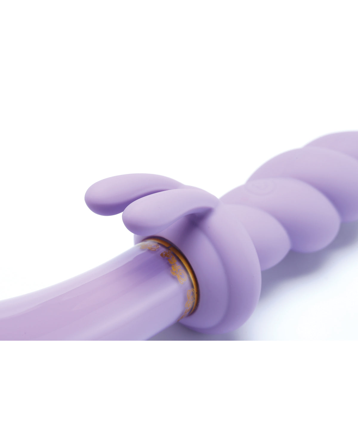 Vibrador de vidrio tipo conejo Crystal Jade Twist con 7 patrones de vibración incluidos