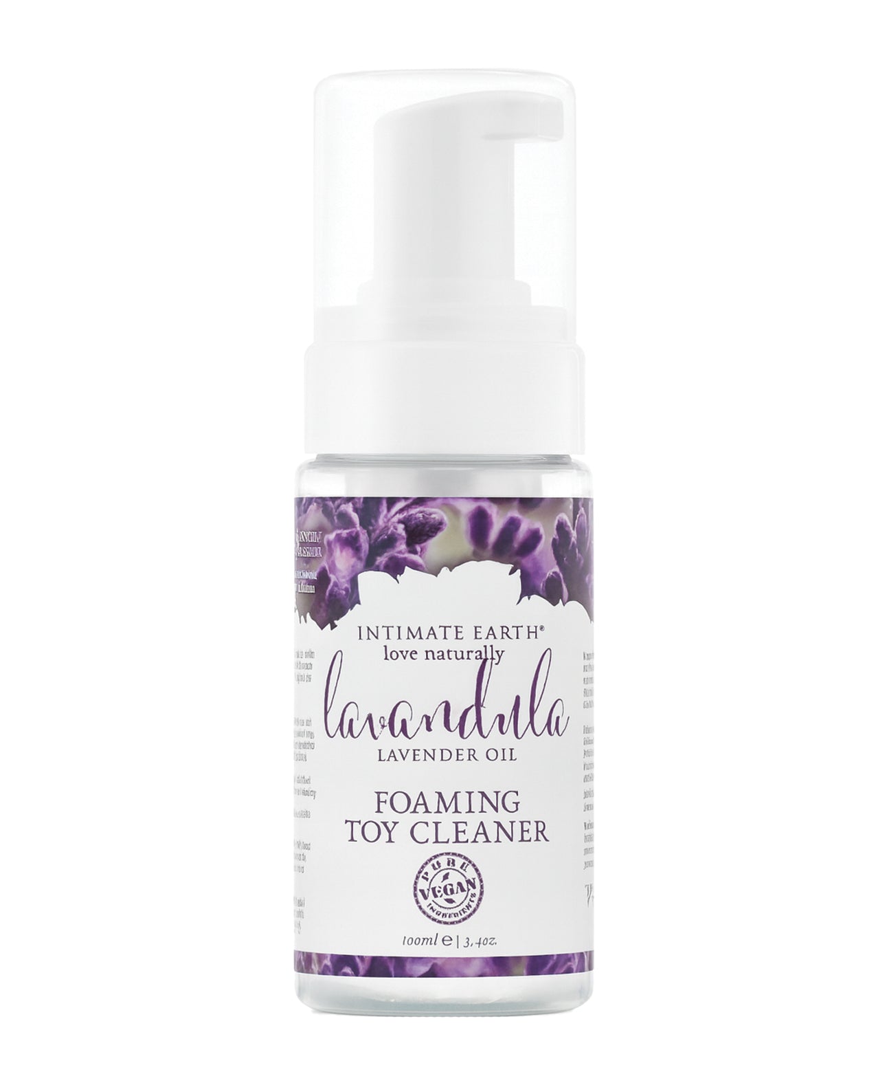 Intimate Earth skummande leksaksrengöring med naturliga lavendel- och rosmarinoljor