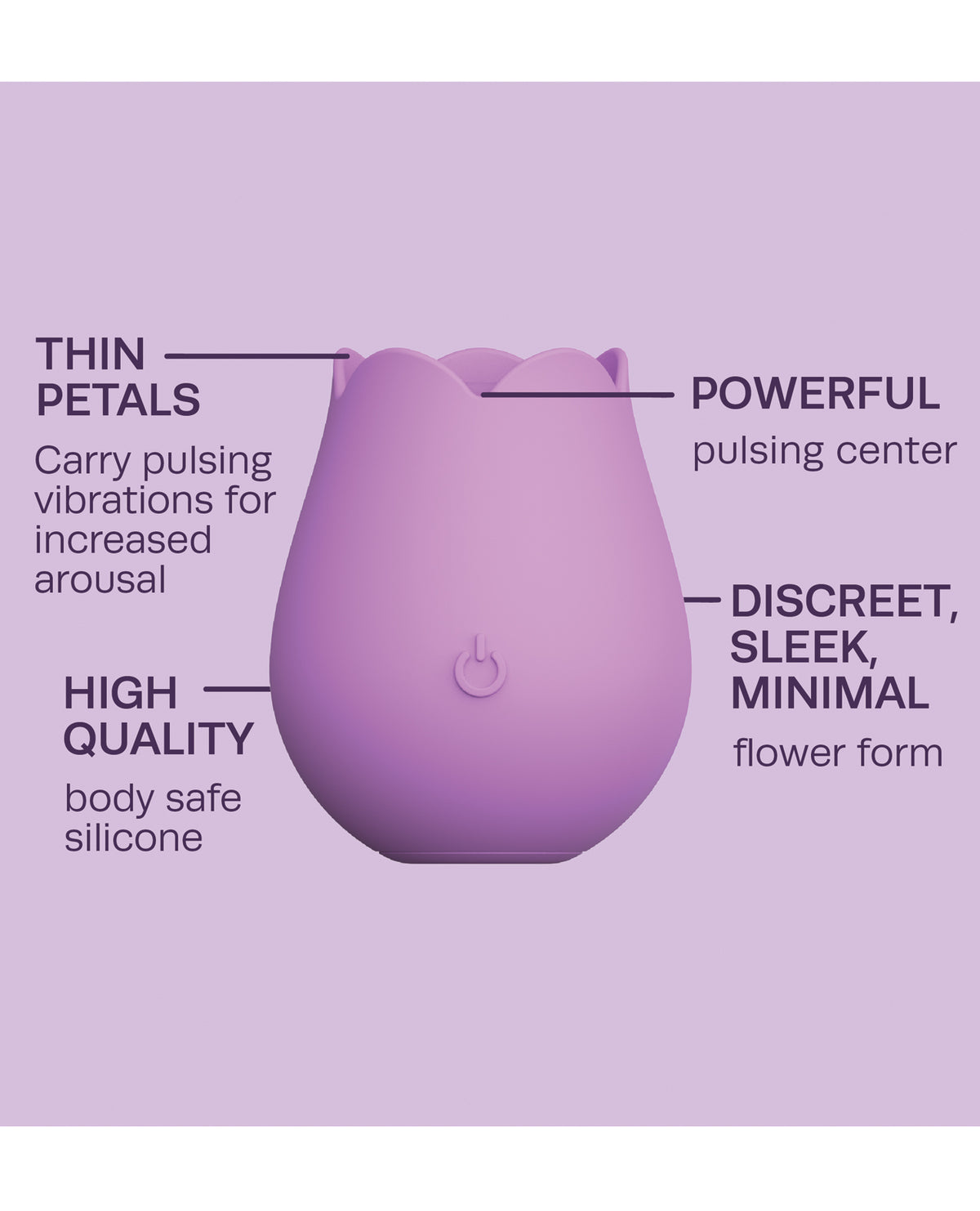 Juguete vibrador Cosmopolitan X PlusOne Rose Vibe, pétalos vibratorios y centro pulsante