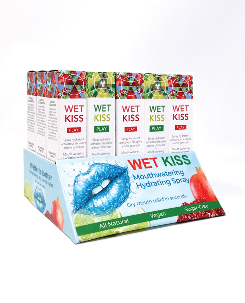 Încărcați imaginea în vizualizatorul Galerie, Exsens Wet Kiss - spray hidratant cu salivă, rodie și lime, pentru expunere la punctul de vânzare
