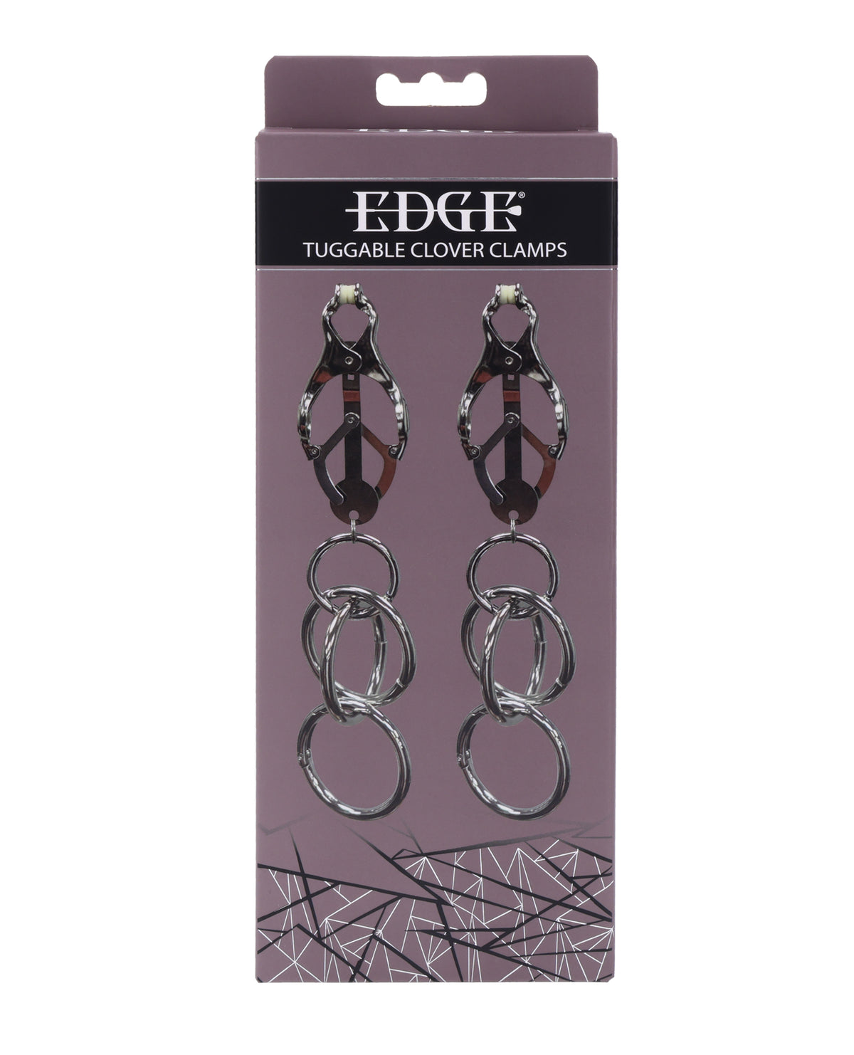 Edge verstelbare kietelbare klavertepelklemmen in zilver met instelbare spanningsgreep
