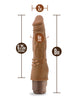 Afbeelding laden in Galerijviewer, Blush Dr Skin Cock Vibe 8 Inch realistische vibrerende dildo met clitorisknopjes mokka
