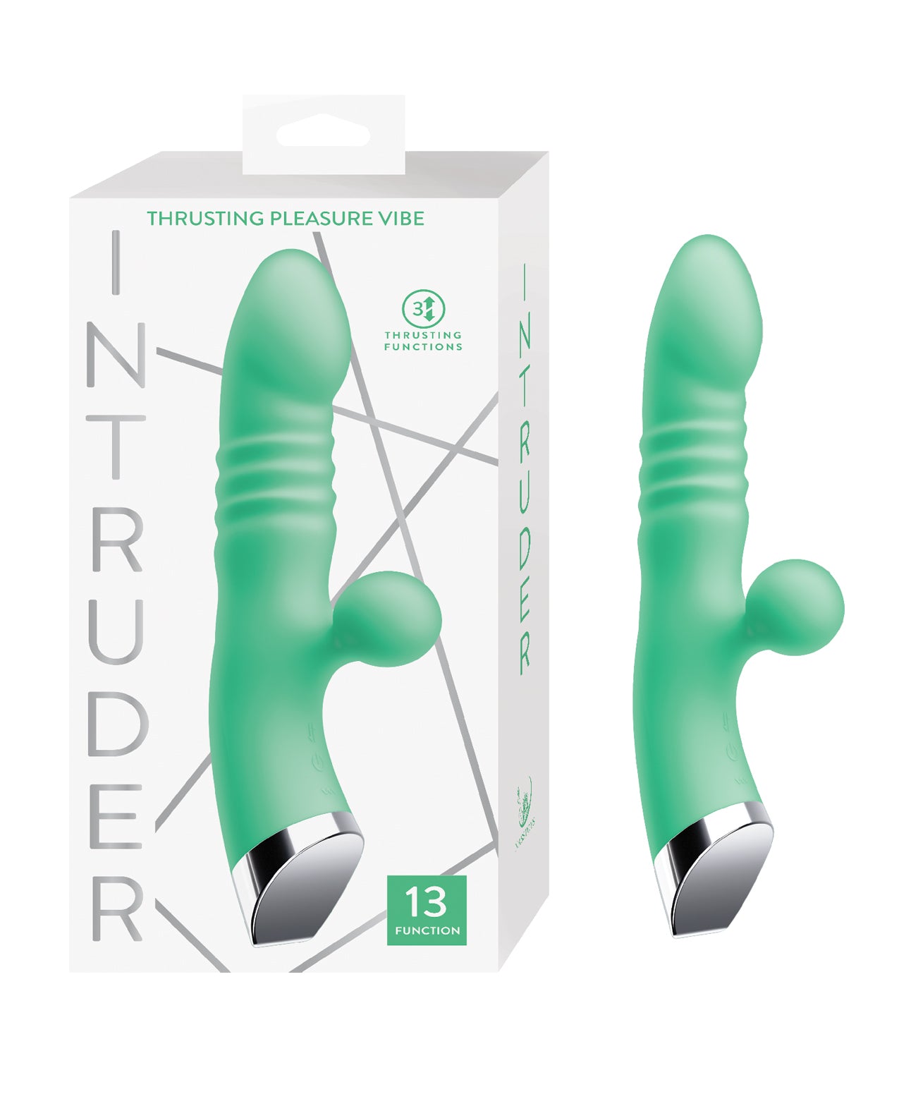 Nasstoys Intruder stuwende vibrator met getextureerde schacht, G-spot P
