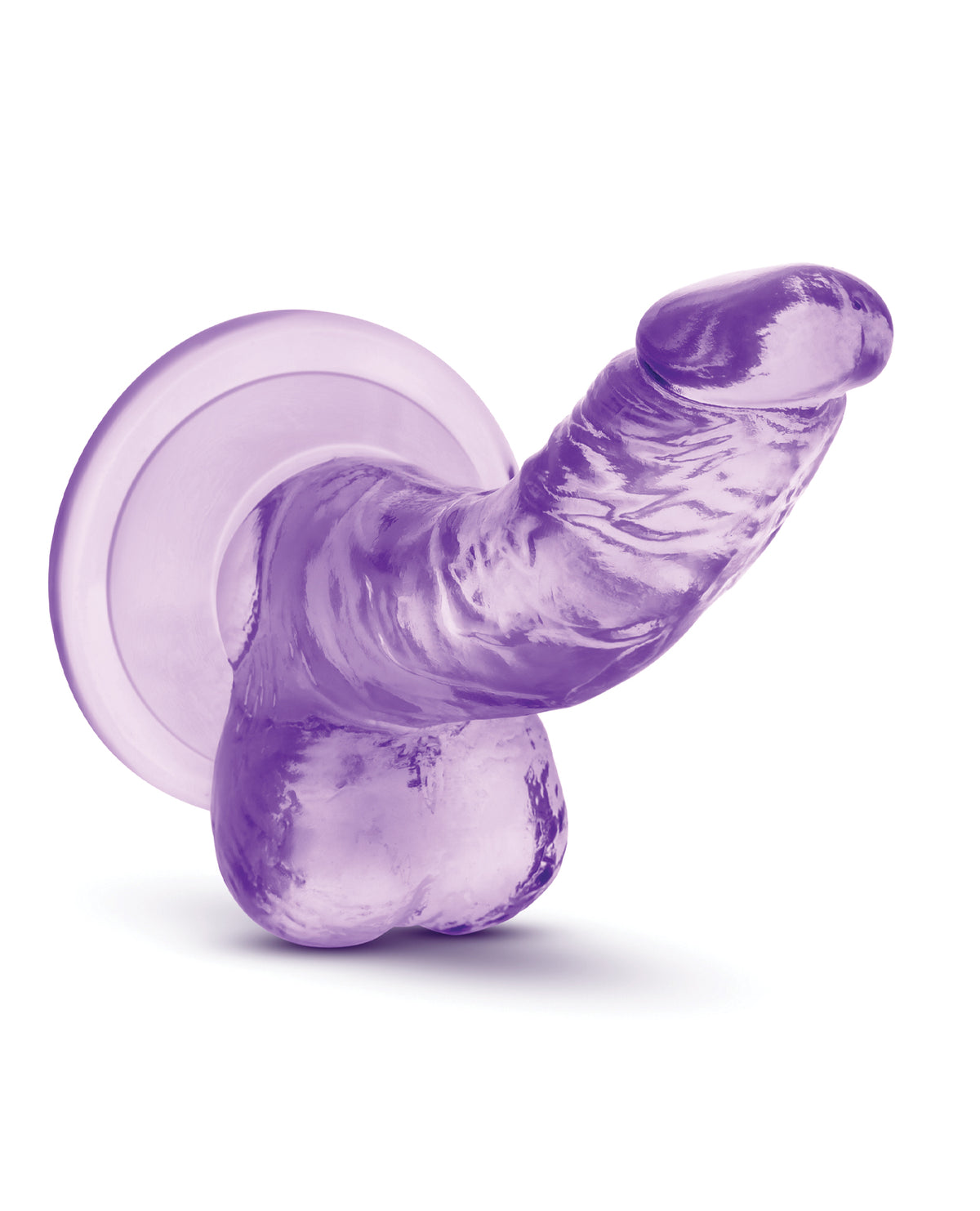 Naturally Yours paarse mini-dildo met kromming en zuignapvoet