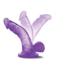 Afbeelding laden in Galerijviewer, Naturally Yours paarse mini-dildo met kromming en zuignapvoet
