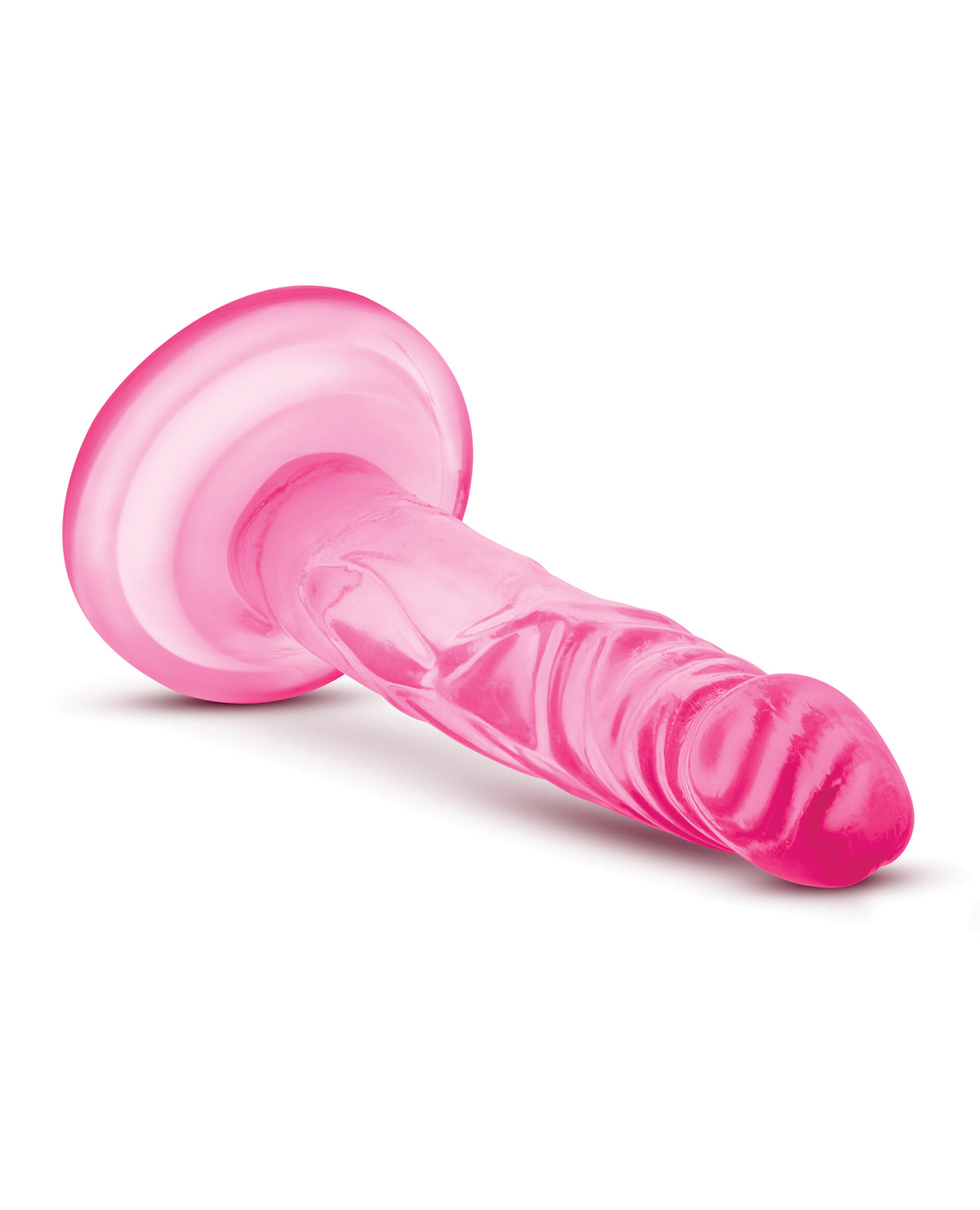 Naturally Yours 5 inch slanke mini-piemel met zuignapbasis, roze