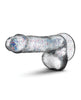 Cargue la imagen en el visor de la galería, Dildo con purpurina de 6 pulgadas Naturally Yours de Blush, con eje transparente
