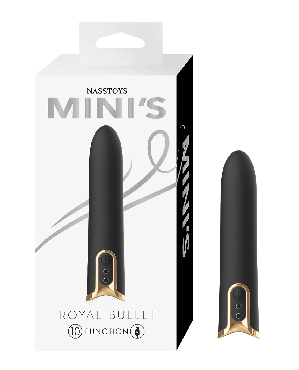 Nasstoys Mini Royal Bullet Vibrator Black Compact Travel Friendly