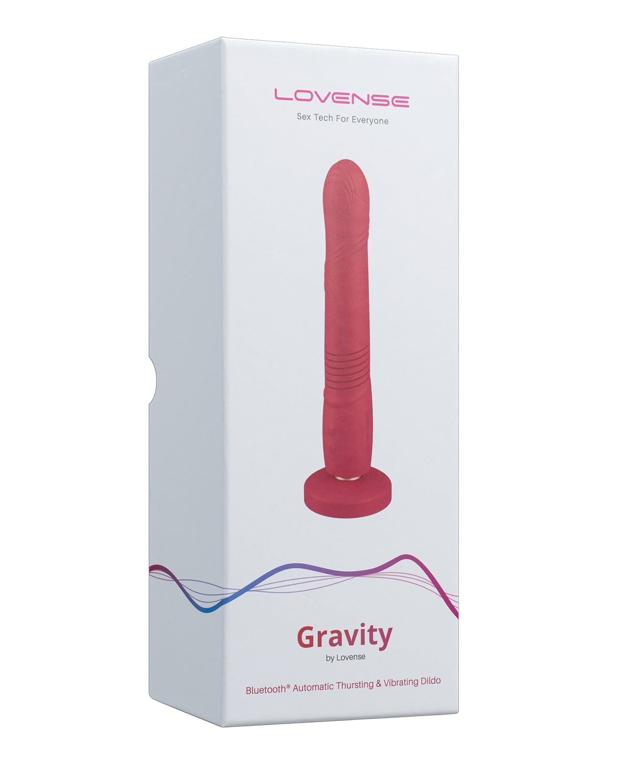Dildo de empuje Lovense Gravity con vibración y ventosa