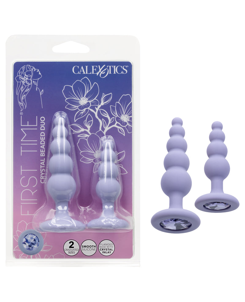 Cargue la imagen en el visor de la galería, Set de entrenador anal con cuentas de cristal para principiantes y primera vez
