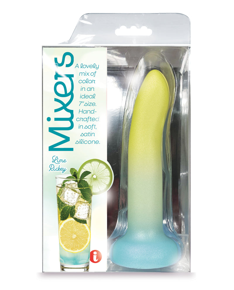 Cargue la imagen en el visor de la galería, Dildo de silicona de platino premium color lima ombré de 8 pulgadas para adultos
