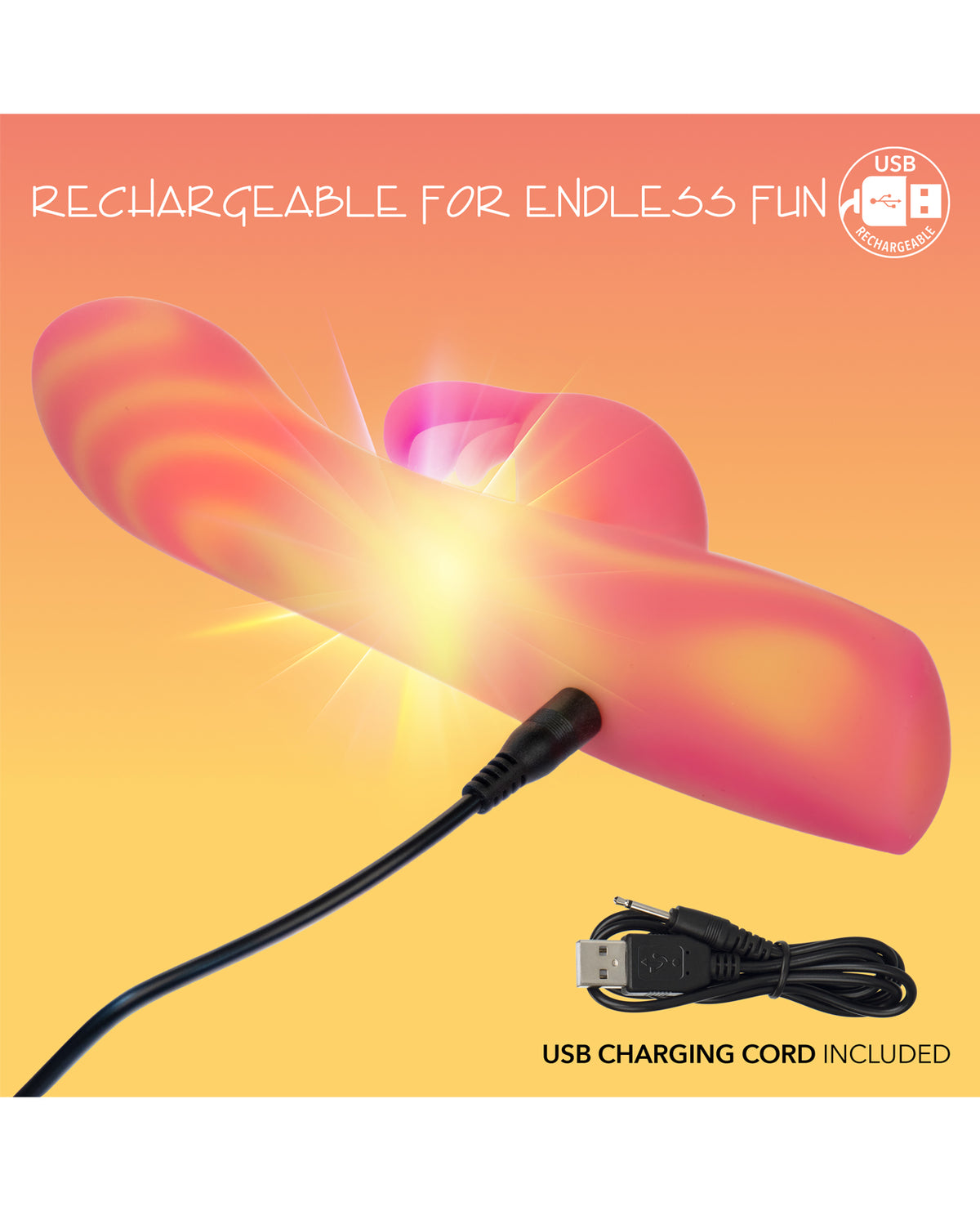 Masajeador de motor doble Endless Summer Moonlight Magic con pantalla LED