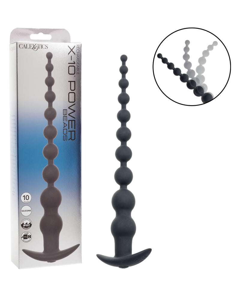Load image into Gallery viewer, Rechargeable Extended X-10 Power Vibrating Anal Beads
