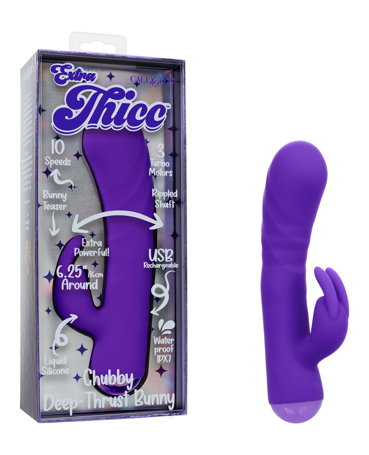 Extra Thicc Chubby Deep Thrust Triple Motor Rabbit Vibrator