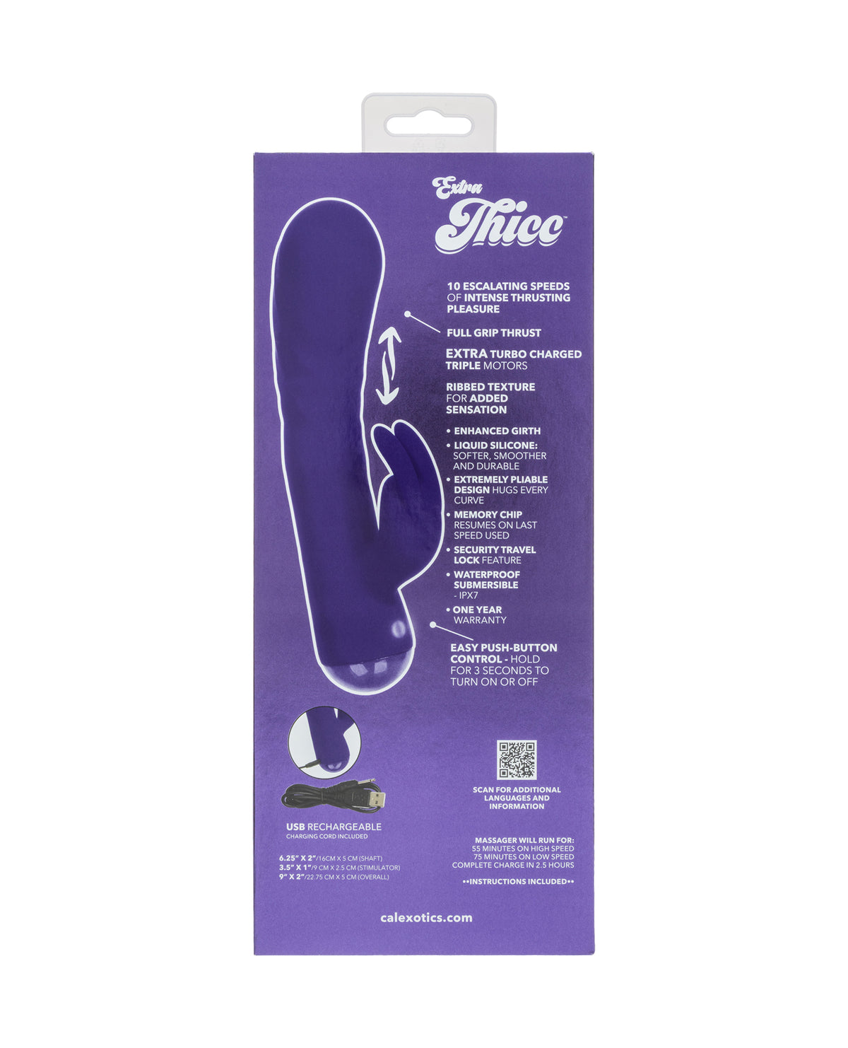 Extra Thicc Chubby Deep Thrust Triple Motor Rabbit Vibrator