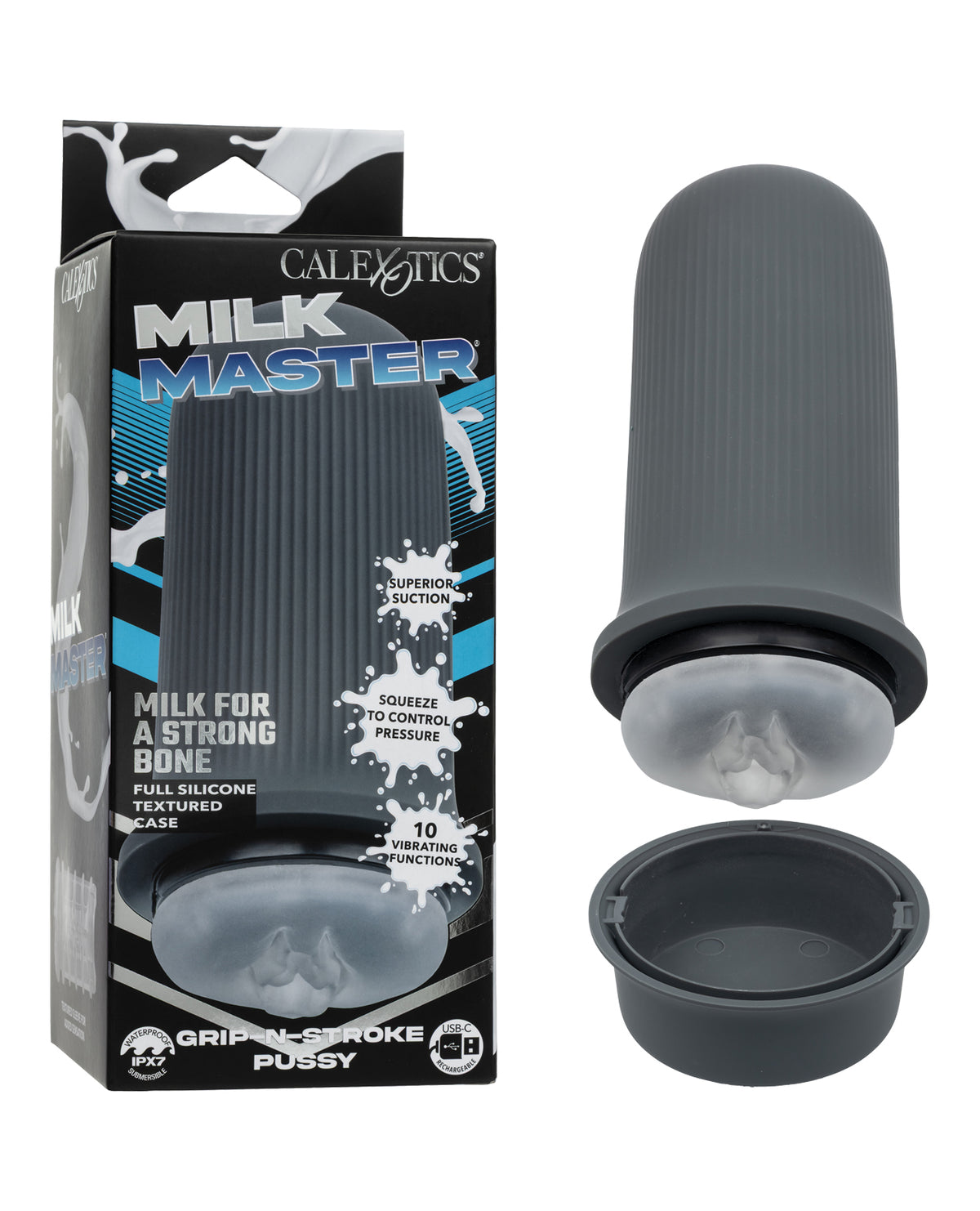 Milk Master Grip N Stroke Interactive Vibrating Pleasure Stroker