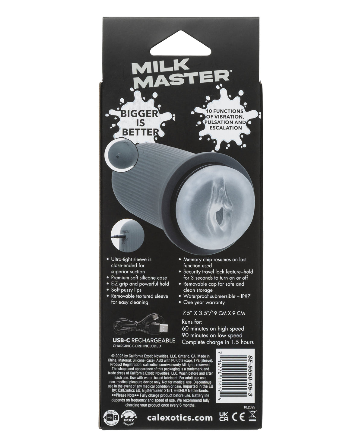 Masturbador interativo vibratório Milk Master Grip N Stroke
