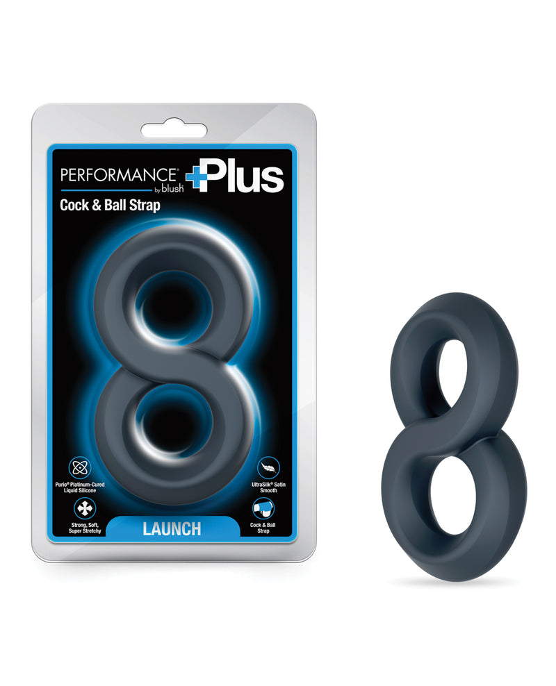 Cargue la imagen en el visor de la galería, Anillo para pene de doble correa Performance Plus Launch para hombre
