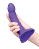 Încărcați imaginea în vizualizatorul Galerie, Kit BVibe cu dildo curbat, vibrator, din silicon, cu prindere, pentru începători
