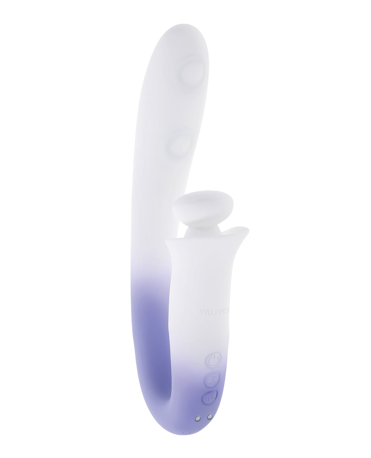 Vibrador de doble acción Evolved con carga por resorte, color lila