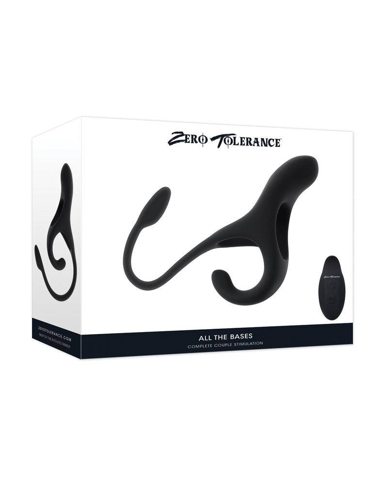 Cargue la imagen en el visor de la galería, Anillo vibrador para pene de acción doble con control remoto y plug Zero Tolerance

