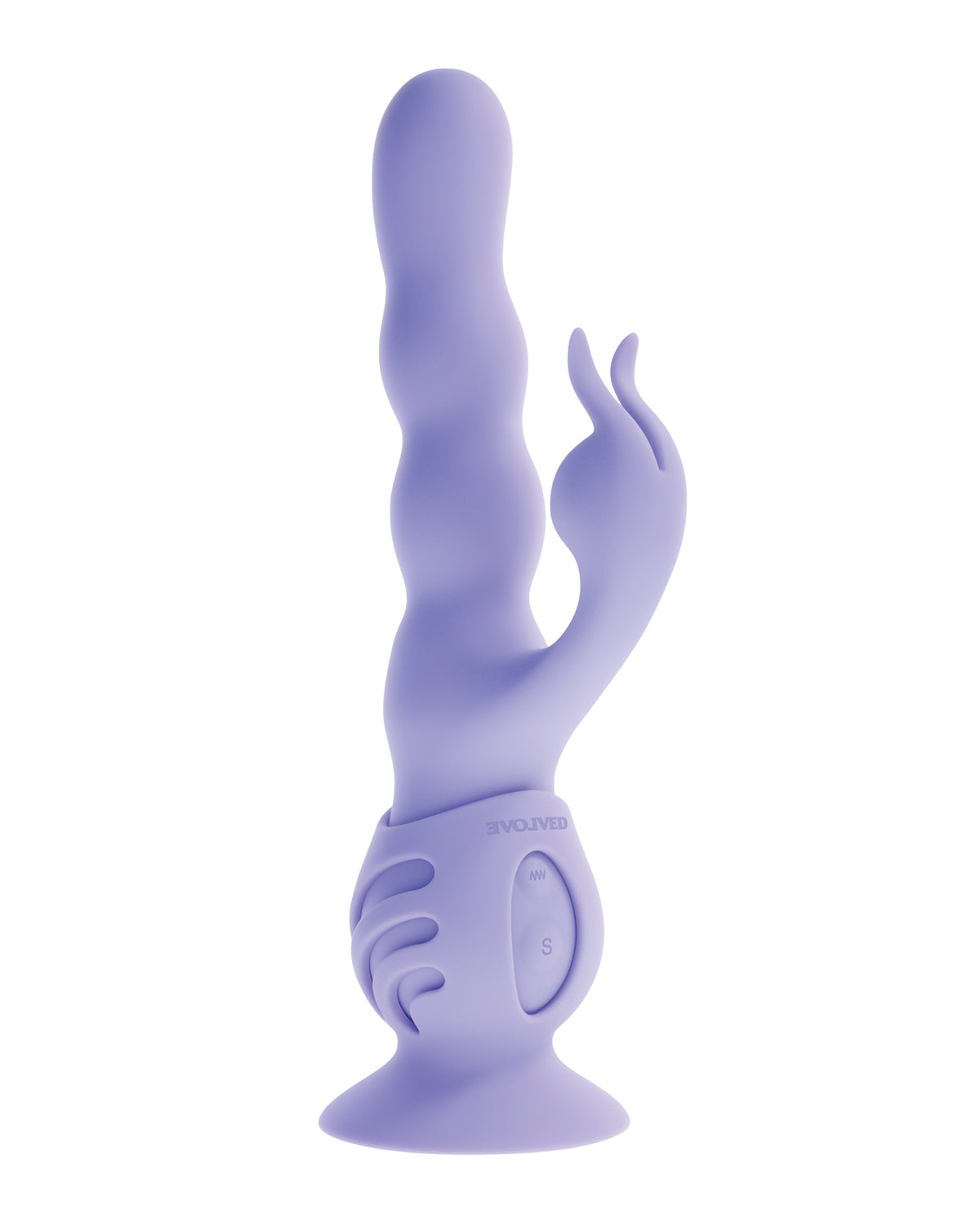Evolved Wiggly Bunny Purple Vibrating Rabbit Stimulator Wiggling Shaft