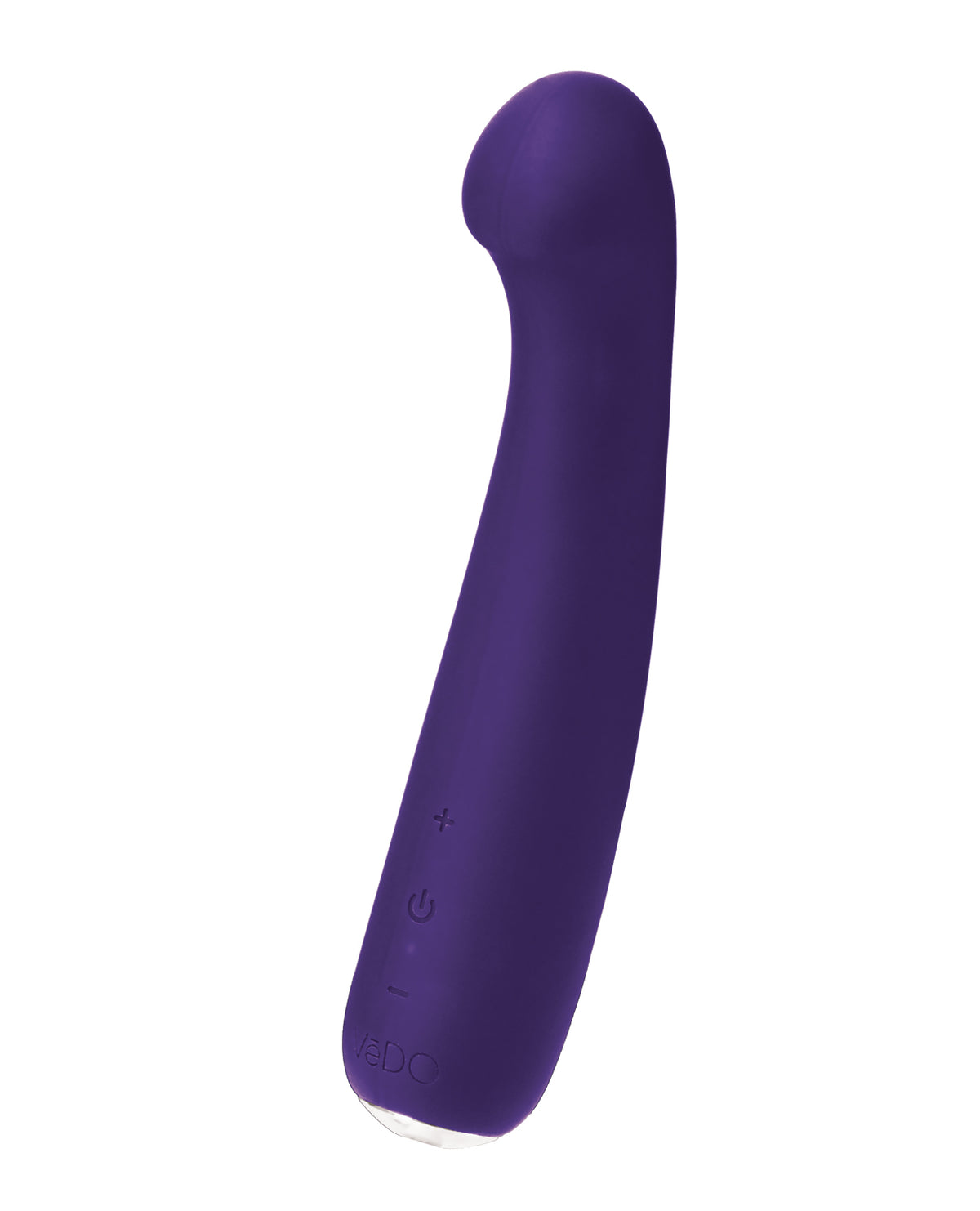 Vibrador de silicona recargable Vedo Gingi con estimulador de punto G, morado