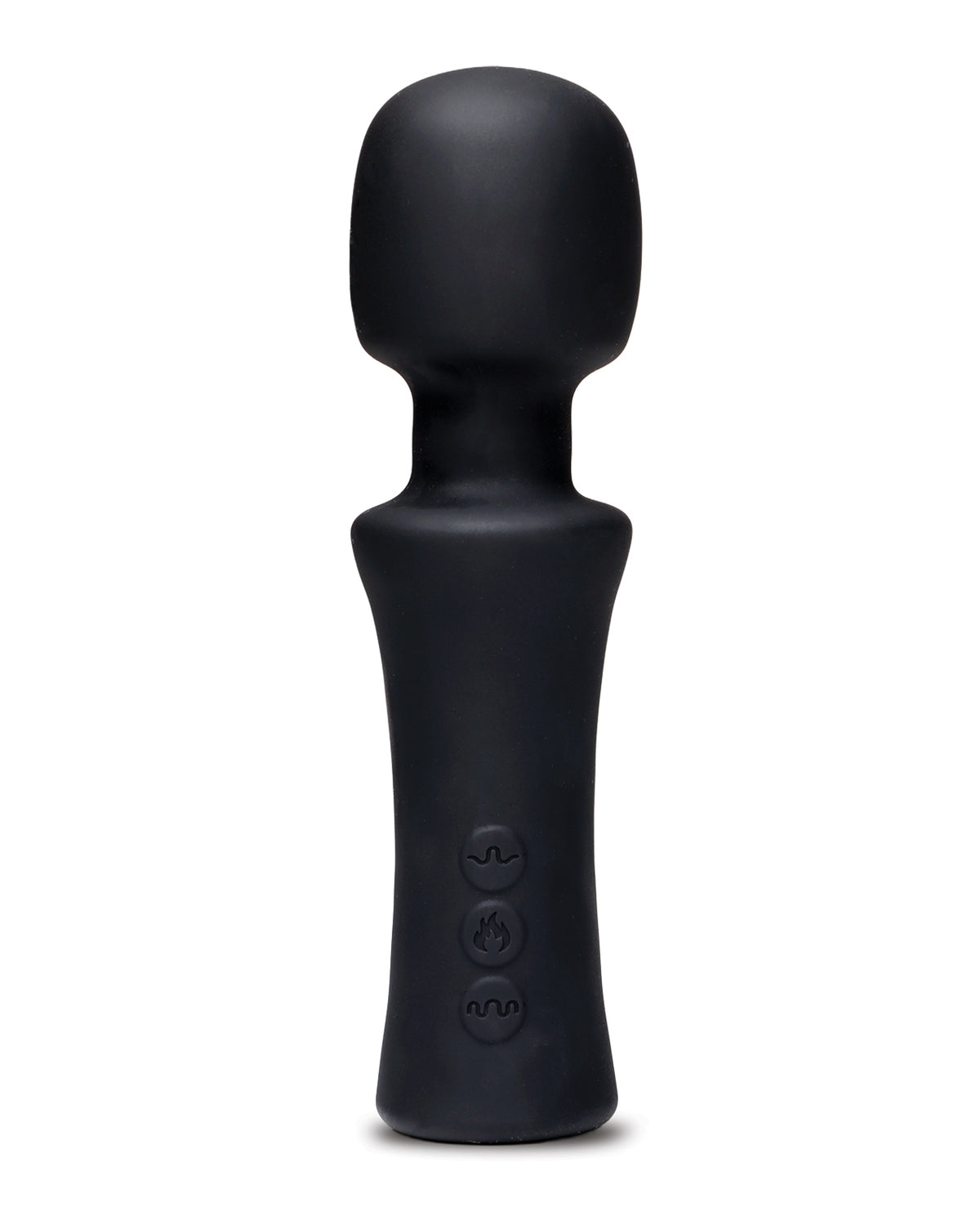 Nu Sensuelle Adore XRL8 Mini Wand with Heat and Velvet Touch Silicone Black