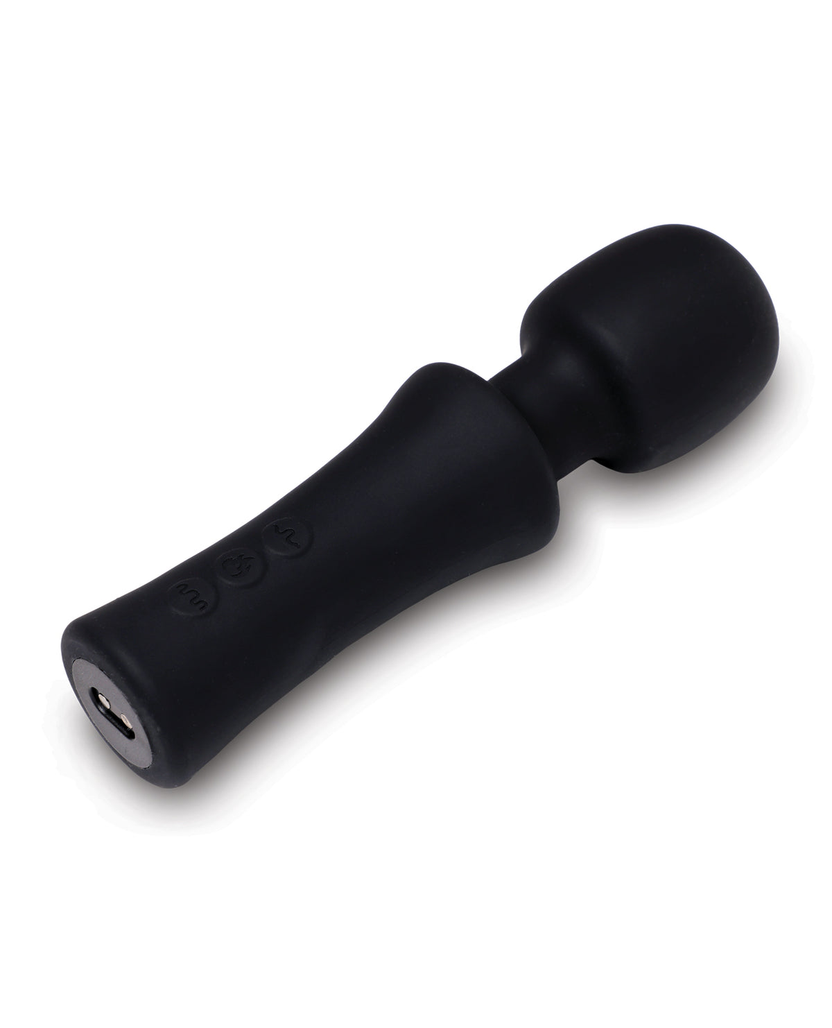 Nu Sensuelle Adore XRL8 Mini Wand with Heat and Velvet Touch Silicone Black