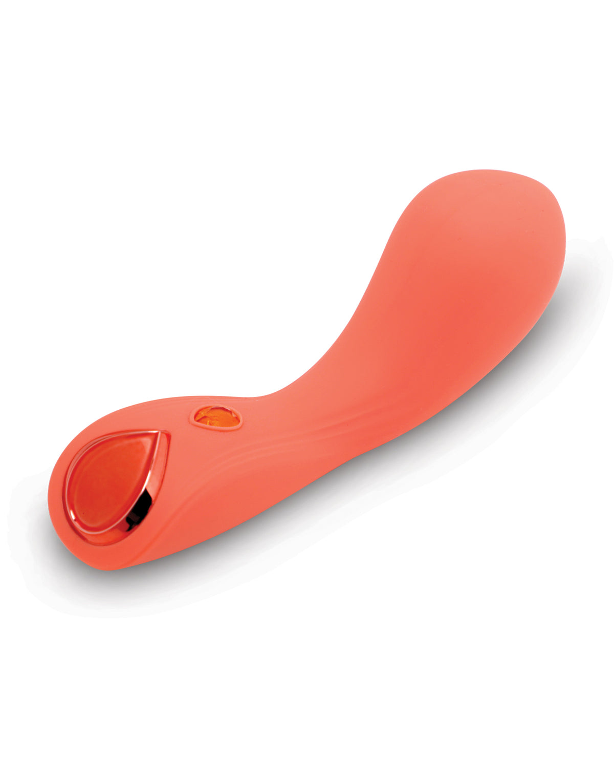 Vibrador bala flexible Turbo Gemma Nubii de silicona con gemas Nu Sensuelle color coral