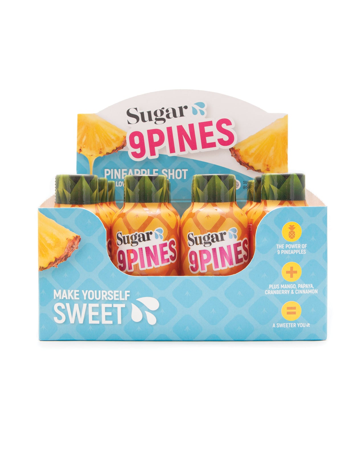 9Pines Sugar Splash, édulcorant naturel à l’ananas pour shot stimulant