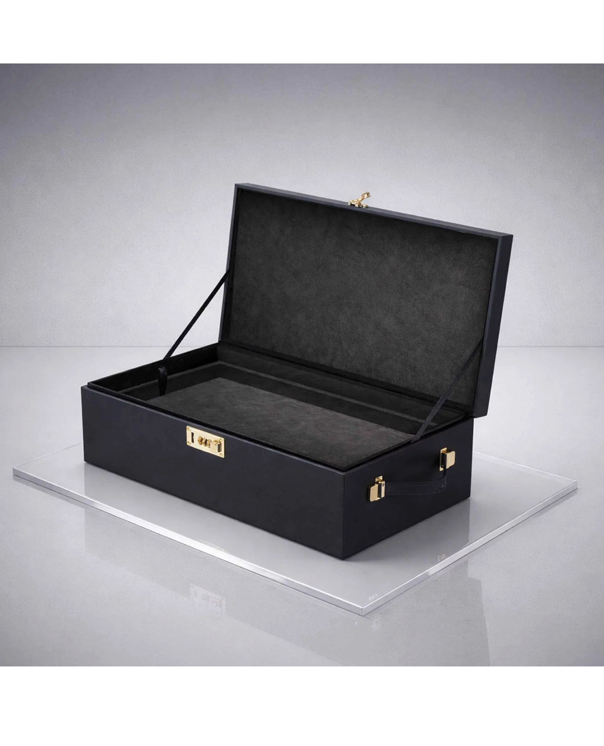 Coffret de rangement Prestige Strap On Me pour accessoires, avec serrure à combinaison, noir