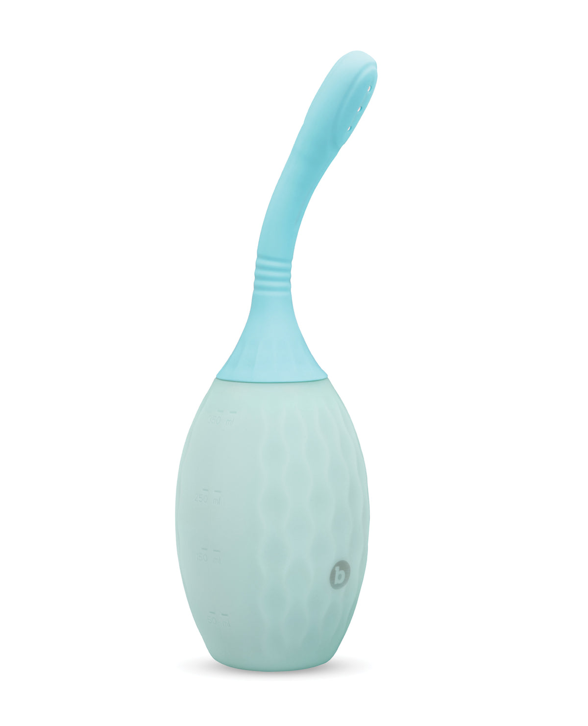 Douche intime en silicone Flexflow B-Vibe pour un nettoyage en profondeur, avec poignée texturée