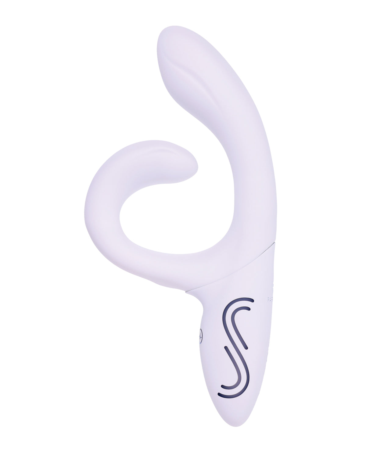 Vibrador de conejo blanco con iluminación LED y colores ajustables