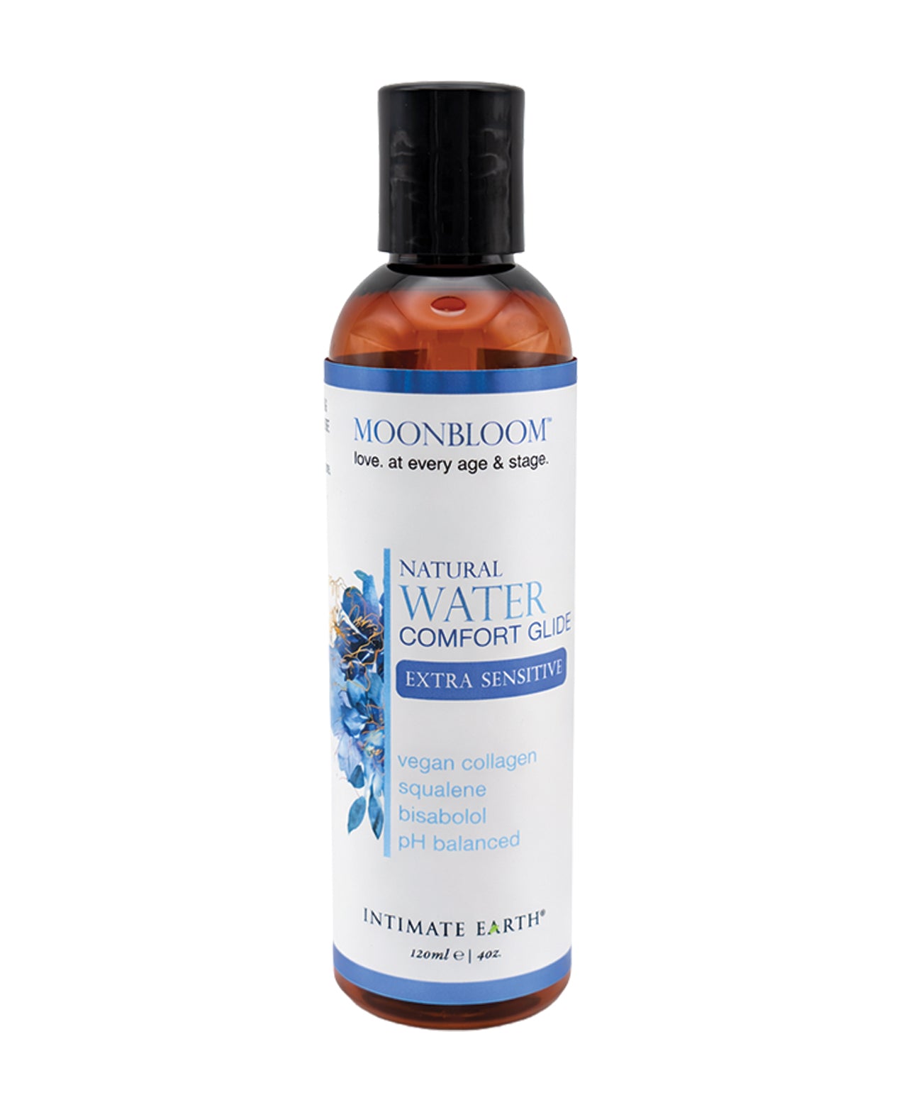 Lubrificante à base de água Intimate Earth Moon Bloom, 4 Oz, extra sensível