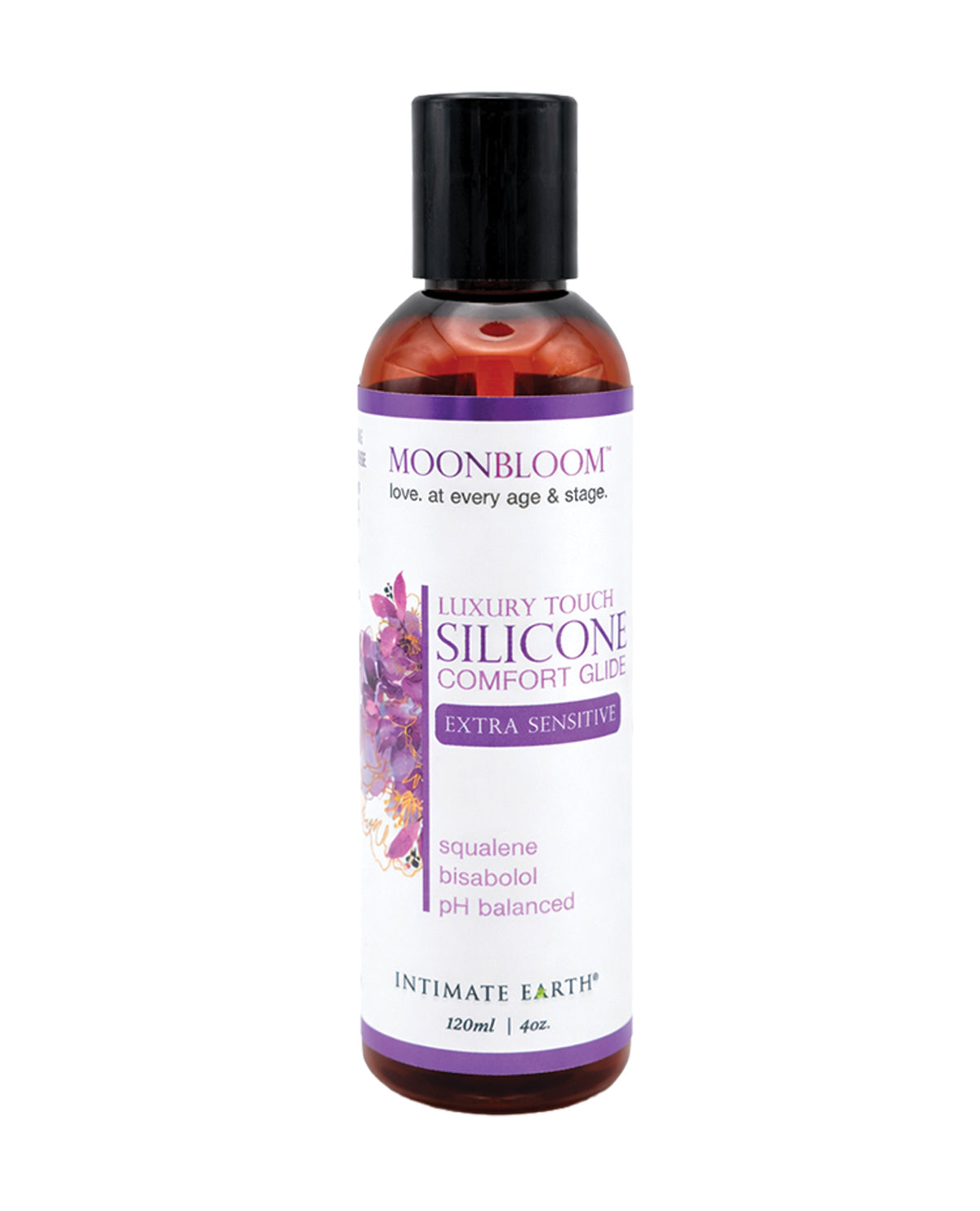 Silikonowy lubrykant Intimate Earth Moon Bloom łagodzący objawy menopauzy, 4 Oz
