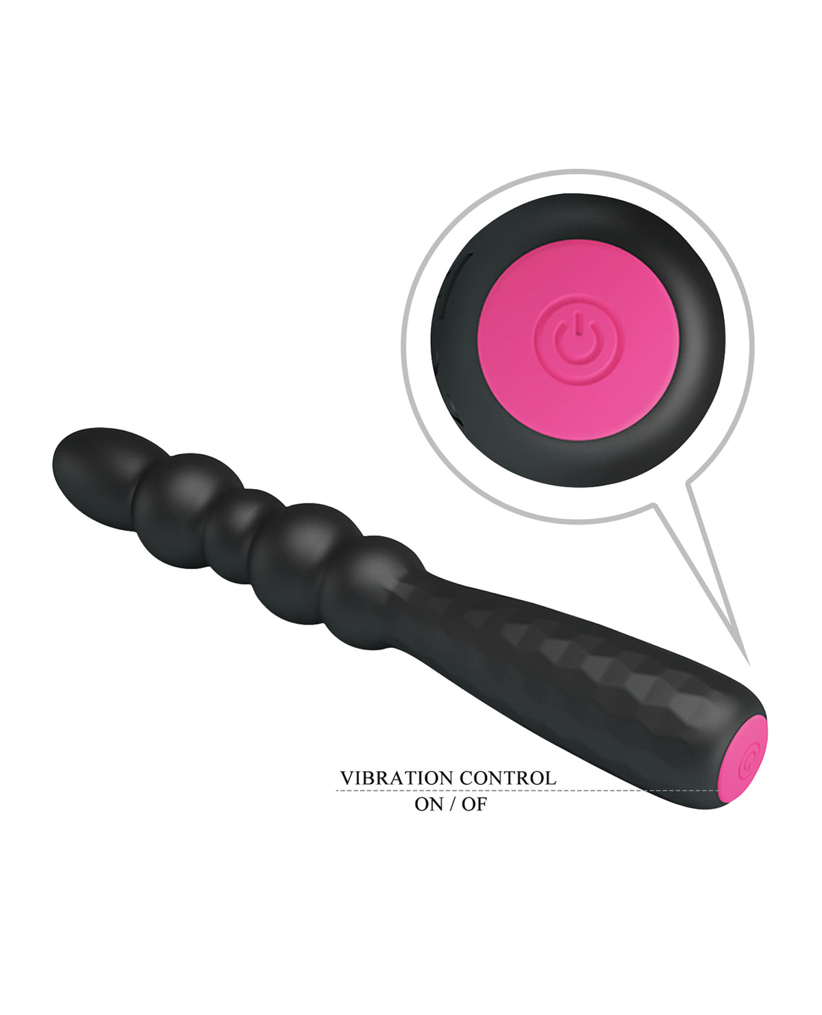 Pretty Love Rechargeable 12 Functions Flexible Vibrating Anal Plug