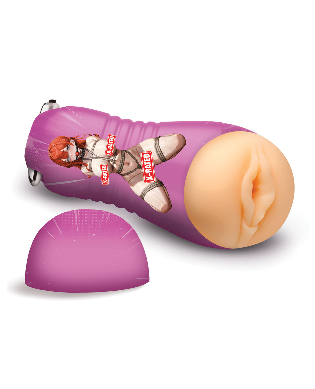 Masturbateur vibrant pour pénis Hentai Fantasies Misato Shibari avec tunnel intérieur texturé