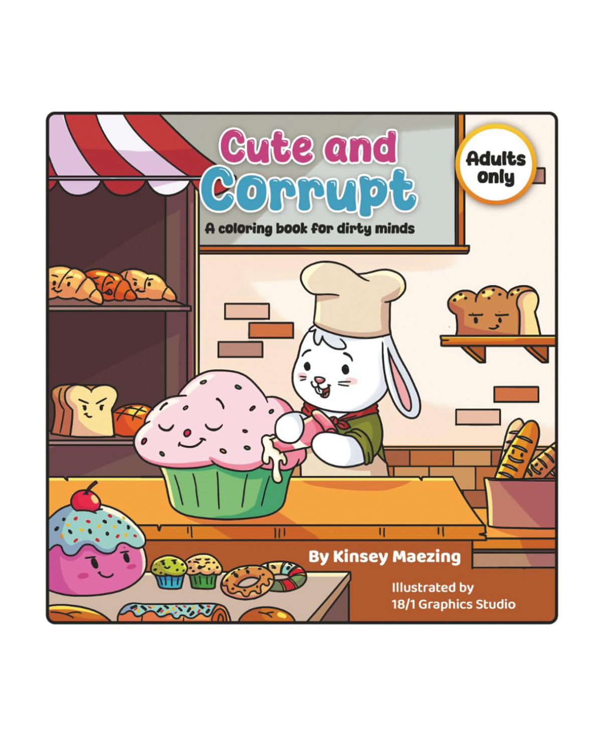Libro para colorear Cute and Corrupt para mentes perversas, un divertido regalo de broma