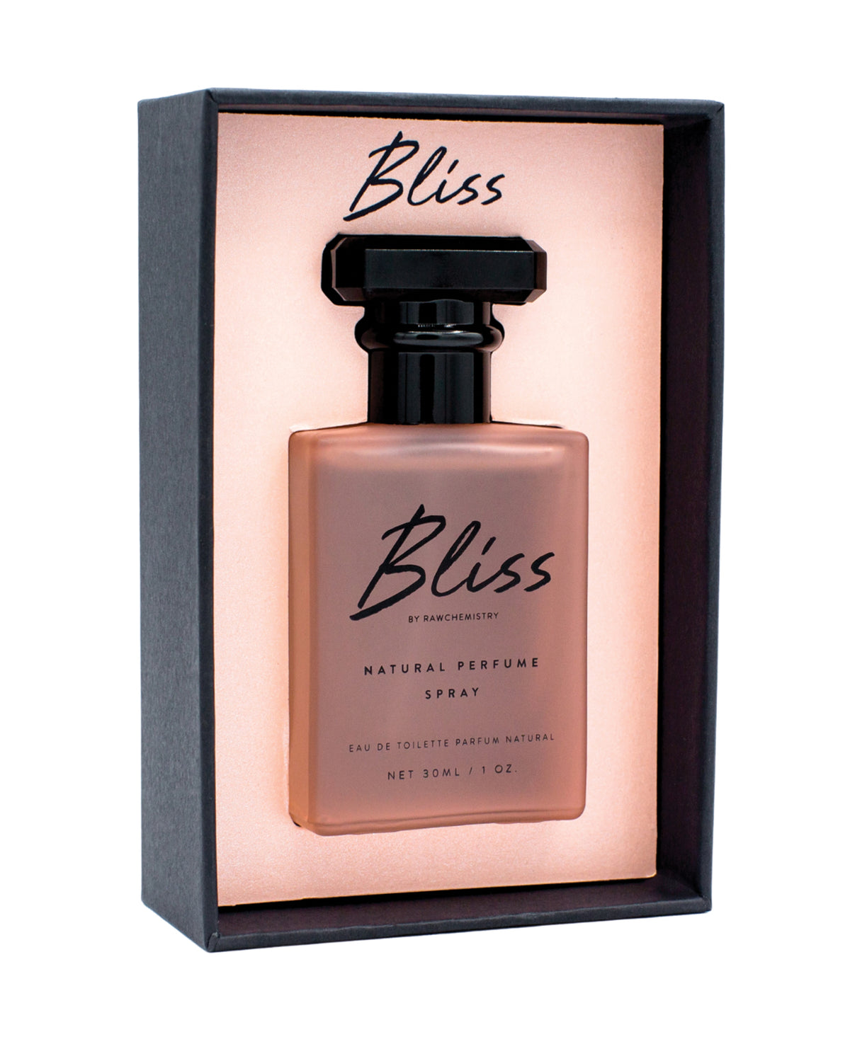 Perfume Bliss para mujer de Raw Chemistry con madreselva fresca y flores blancas