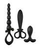Load image into Gallery viewer, Nasstoys Trio Deluxe Anal Exploration Kit Black 3 Piece Set
