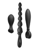 Load image into Gallery viewer, Nasstoys Trio Deluxe Anal Exploration Kit Black 3 Piece Set
