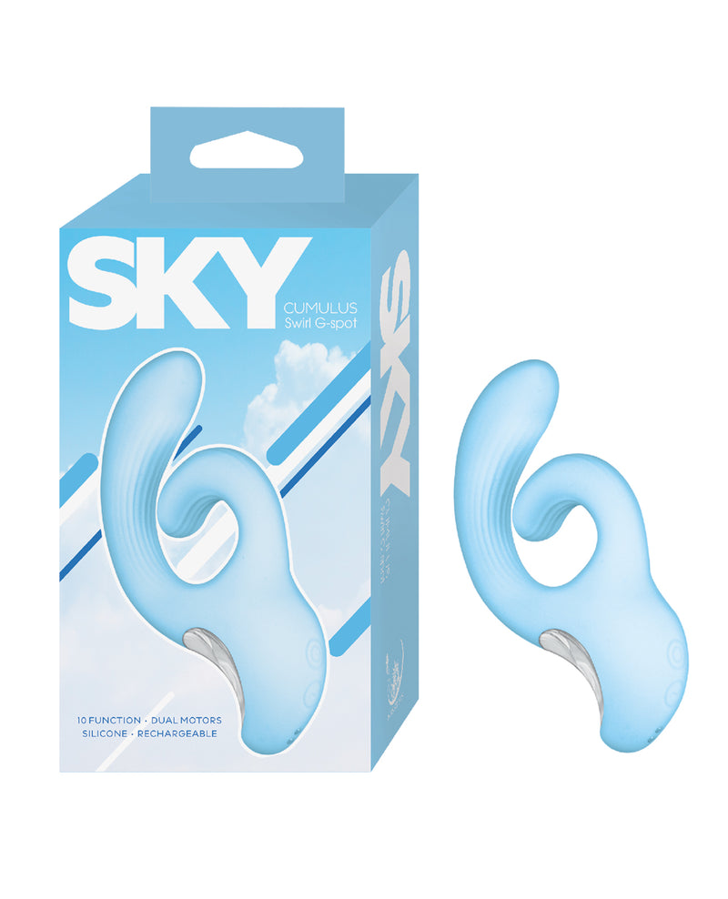Cargue la imagen en el visor de la galería, Vibrador de punto G de doble motor Nasstoys Sky Cumulus Swirl, recargable, 10 modos
