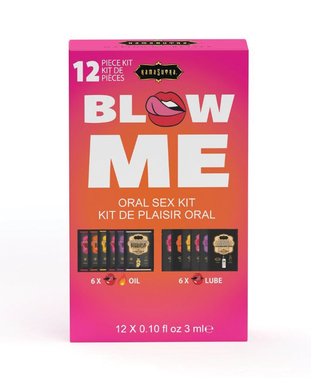 Kama Sutra Blow Me Sex To Go Kit Flavored Warming Travel Size Kit