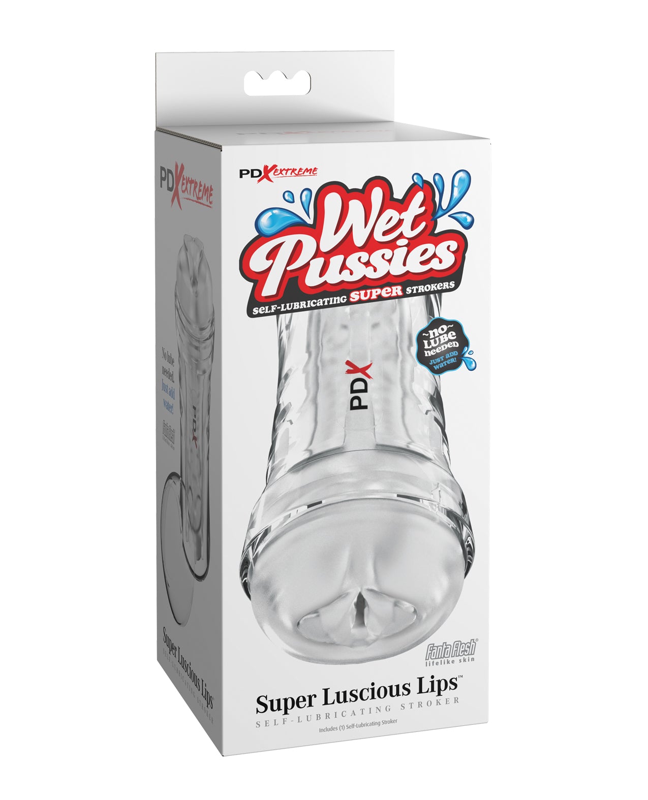 PDX Extreme Wet Pussies Super Luscious Lips zelfglijmakende stroker