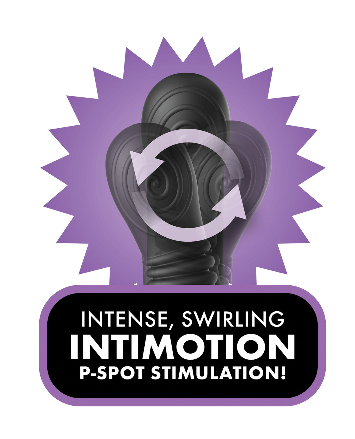 Vibrador anal interno y externo de 4 motores negro Anal Fantasy Elite IntiMotion
