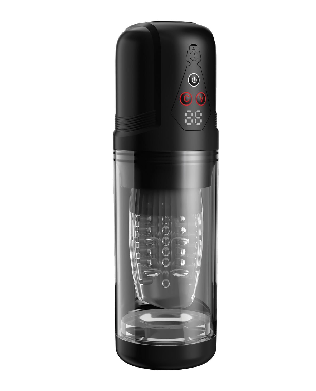 Manga masturbadora masculina giratoria PDX Elite Mega Bator Pro de 9 modos