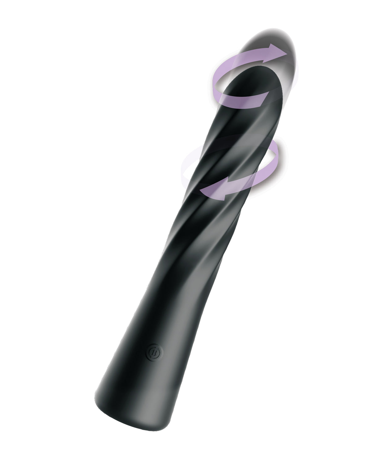 Propulsor Anal Fantasy Elite Twist Ecstasy negro con diseño espiral
