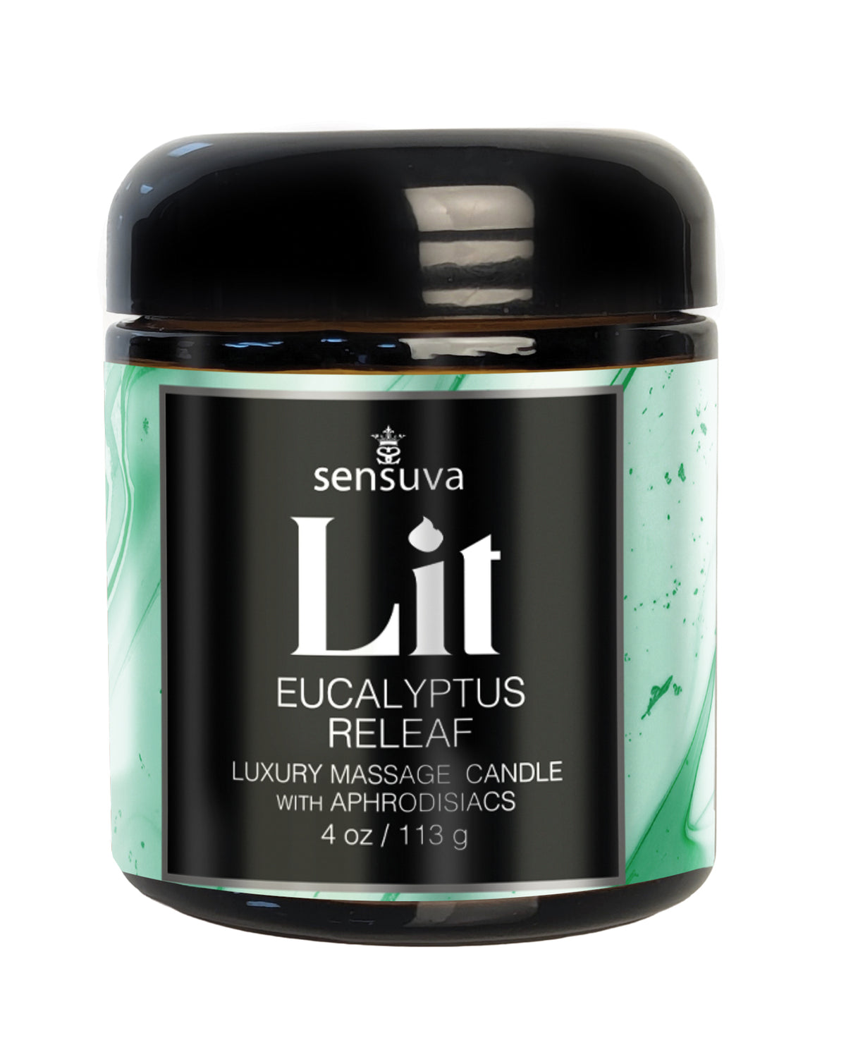 Sensuva Eucalyptus Tea Leaf Luxury Massage Candle For Self Care Rituals